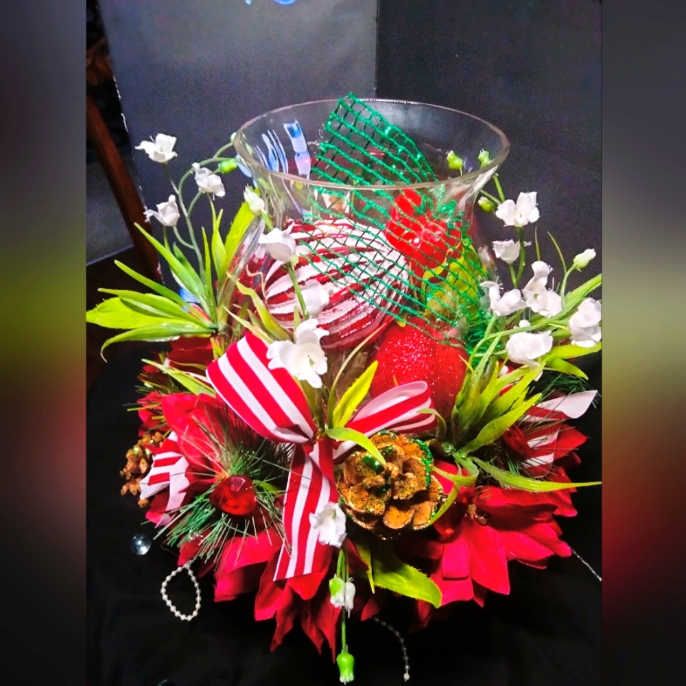 Valentine's Day Red White Centerpiece
